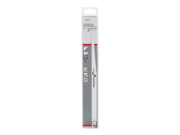 Bosch heavy for Wood and Metal S 1411 DF - Sagblad - for tre, metall, tre med spiker, kartong, epoksy, plast forsterket med glassfiber - 25 deler -...