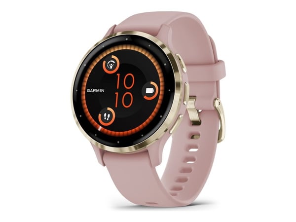 Garmin Venu 3S - 41 mm - puderrosa - smart klocka med band - silikon - handledsstorlek: 110-175 mm - display 1.2" - 8 GB - Bluetooth, Wi-Fi, ANT+ -...