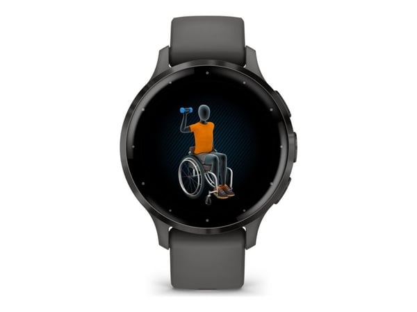 Garmin Venu 3S - 41 mm - småsteinsgrå - smartklokke med bånd - silikon - håndleddstørrelse: 110-175 mm - display 1.2" - 8 GB - Bluetooth, ANT+, Wi-...