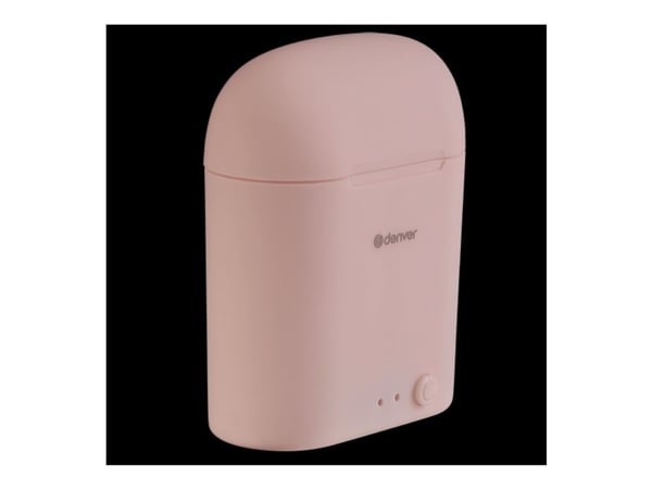 DENVER TWE-46 - True wireless-hodetelefoner med mikrofon - i øret - Bluetooth - rosa