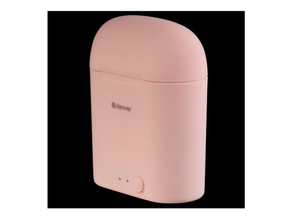 DENVER TWE-46 - True wireless-hodetelefoner med mikrofon - i øret - Bluetooth - rosa