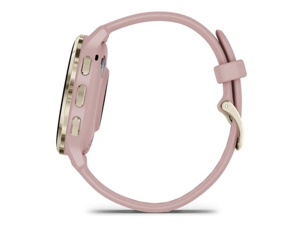 Garmin Venu 3S - 41 mm - støvrose - smartklokke med bånd - silikon - håndleddstørrelse: 110-175 mm - display 1.2" - 8 GB - Bluetooth, Wi-Fi, ANT+ -...
