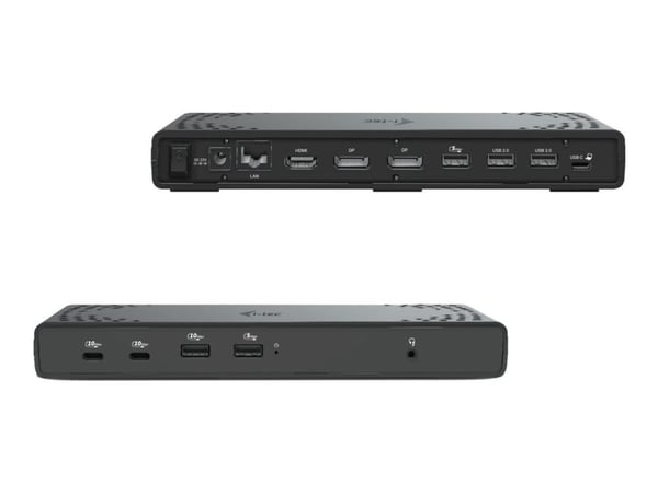i-Tec - Dokkingstasjon - USB-C / USB4 / Thunderbolt 3 / Thunderbolt 4 - HDMI, 2 x DP++ - 1GbE - 100 watt - Europa
