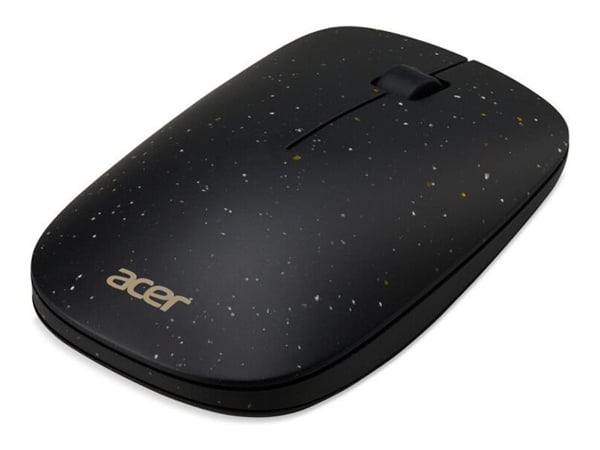 Acer Vero AMR020 - Mus - höger- och vänsterhänta - optisk - 3 knappar - trådlös - 2.4 GHz - svart - detaljhandel