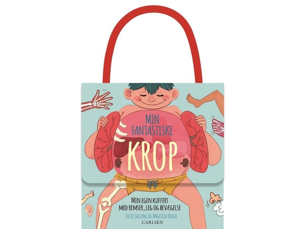 Min fantastiske kropp – min egen koffert med remser, lek og bevegelse | Lotte Salling | Språk: Dansk