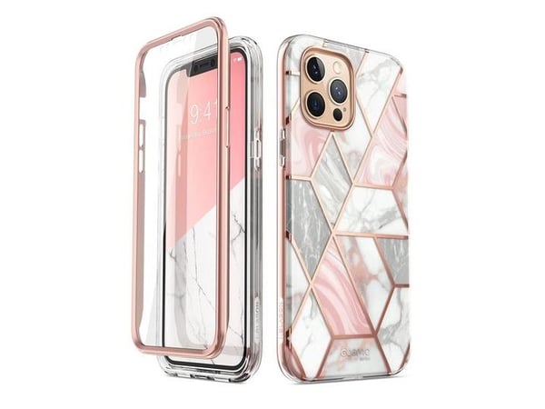 i-Blason Cosmo IPHONE2020-6.7- -SP-MARBLE, Etui, Apple, iPhone 12 Max 6.7 2020, 17 cm (6.7"), Rosa