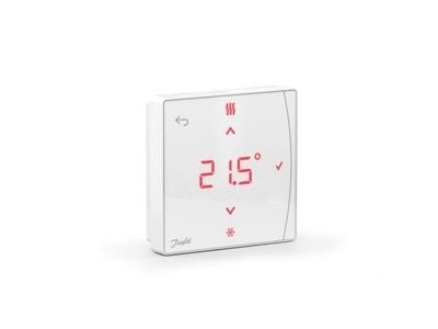 Danfoss Icon2 RT trådløs rumtermostat m/display og infrarød gulvsensor t/montering