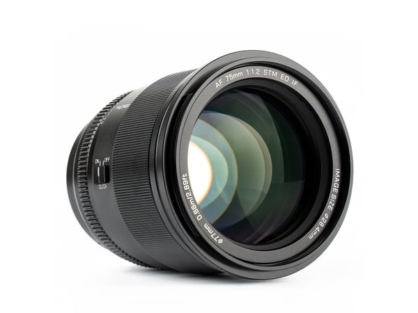 VILTROX AF 75/1.2 E, 16/11, E-montering, Auto-fokus