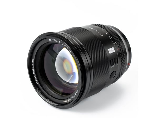 VILTROX AF 75/1.2 E, 16/11, E-montering, Auto-fokus