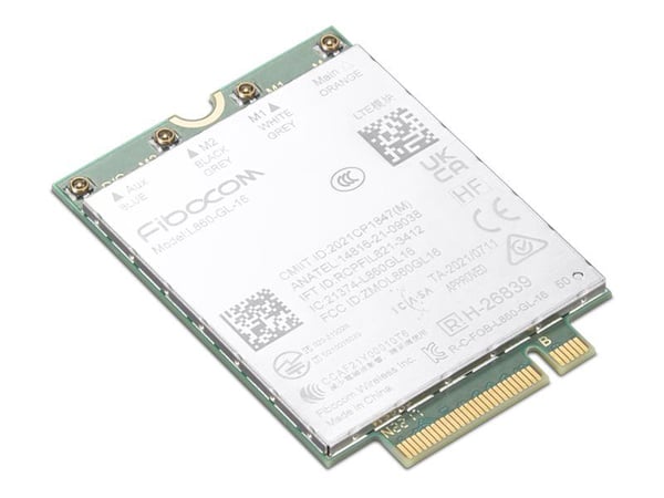 Fibocom L860-GL-16 - Trådlöst mobilmodem - 4G LTE - M.2 Card - 1 Gbps - för ThinkPad P16s Gen 2 21HK, 21HL, 21K9; T16 Gen 2 21HH, 21HJ, 21K7