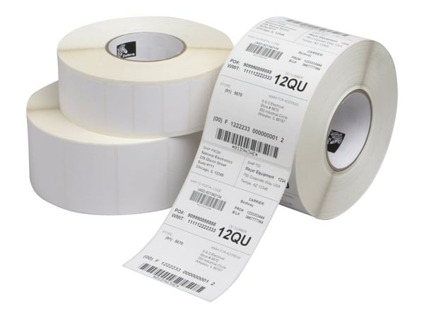 Zebra Z-Perform 1000T - Papir - permanent akryllim - ubestrøket - hvit - 51 x 51 mm 27400 etikett(er) (10 rull(er) x 2740) etiketter - for S Series...