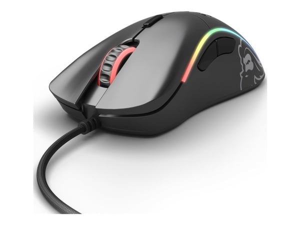Glorious PC Gaming Race Model D, Oikeakätinen, Optinen, USB A-tyyppi, 12000 DPI, 1 ms, Musta