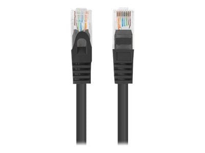 Lanberg - Koblingskabel - 5.4 mm - U/UTP, uskjermet - CAT 6 - flertrådet - svart, RAL 9004 (en pakke 10)