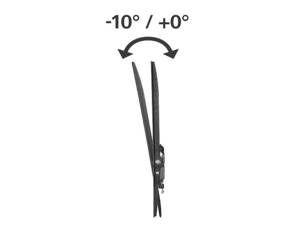 Hama - Monteringssett (veggbrakett) - for LCD-skjerm - tipping - stål - svart - skjermstørrelse: 32"-65"