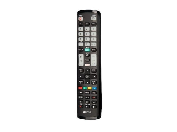 Hama 00221060, TV, IR Kabelfri, Trykknapper, Svart