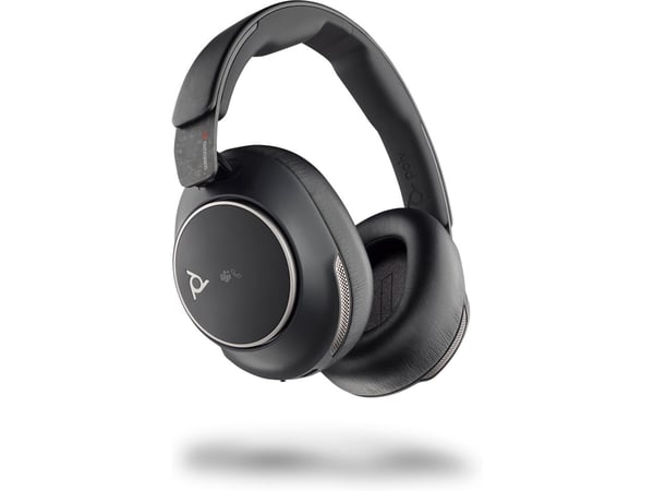 HP Poly Voyager Surround 80 UC Microsoft Teams-sertifisert USB-C-hodesett + USB-C/A-adapter, Trådløs, Musikk/hver dag, 275 g, Hodesett, Svart