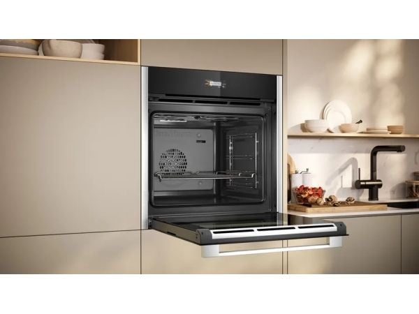 Neff N 70 B24CR31N0 - Ovn - innebygd - Wi-Fi - fordypning - bredde: 56 cm - dybde: 55 cm - høyde: 58.5 cm - med selvrens - Klasse A+ - rustfritt stål