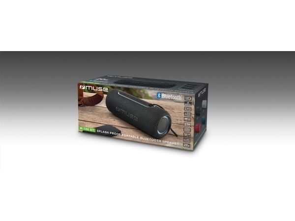 Muse M-780 BT, 20 W, langaton, 10 m, USB Type-C, musta, sylinteri