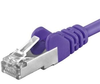 PremiumCord SP6ASFTP015V, 1,5 m, Cat6a, S/FTP (S-STP), RJ-45, RJ-45, Fiolett