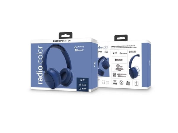 Energy Sistem Radio Color, Trådløs, 20 - 20000 Hz, Samtaler/musikk, 167 g, Hodesett, Indigo