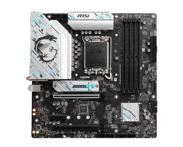 MSI B760M GAMING PLUS WIFI - Hovedkort - micro ATX - LGA1700-sokkel - B760 Chipset - USB 3.2 Gen 1, USB 3.2 Gen 2, USB-C 3.2 Gen 1 - 2.5 Gigabit LA...