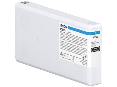 Epson T55W2 - 200 ml - cyan - original - blekkpatron - for P/N: C11CL14301A0