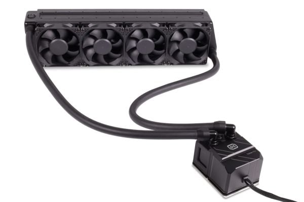 Alphacool 11973, Alt-i-ett væskekjøler, 8 cm, 130,93 m³/t, Sort