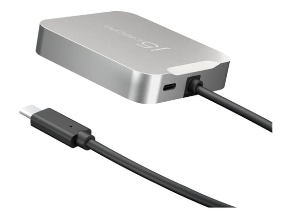 j5create JCD391-N 4K60 Elite USB-C® PD Multi-Port Adapter, Langallinen, USB 3.2 Gen 1 (3.1 Gen 1) Type-C, 85 W, 10,100,1000 Mbit/s, Hopea, 5 Gbit/s