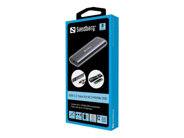 Sandberg USB 3.2 Case for M.2+NVMe SSD