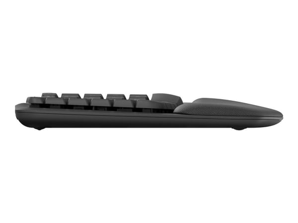 Logitech Wave Keys, Täysikokoinen (100 %), RF Wireless + Bluetooth, Kalvokytkin, AZERTY, Grafiitti