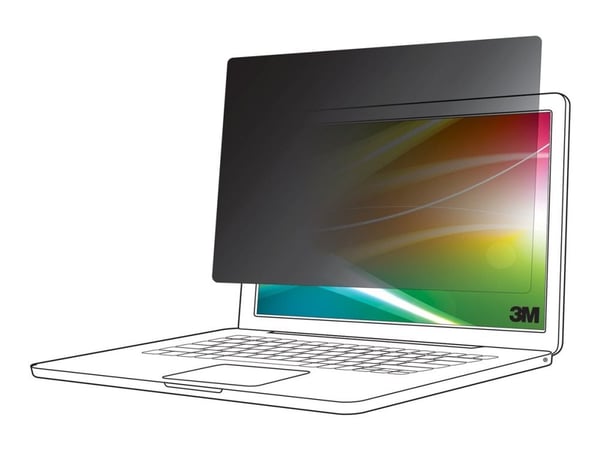 3M Bright Screen -Yksityisyyssuodatin 17.3 tuumaa kannettavalle tietokoneelle, 16:9, BP173W9B, 43,9 cm (17.3"), 16:9, Kannettava tietokone, Kehykse...