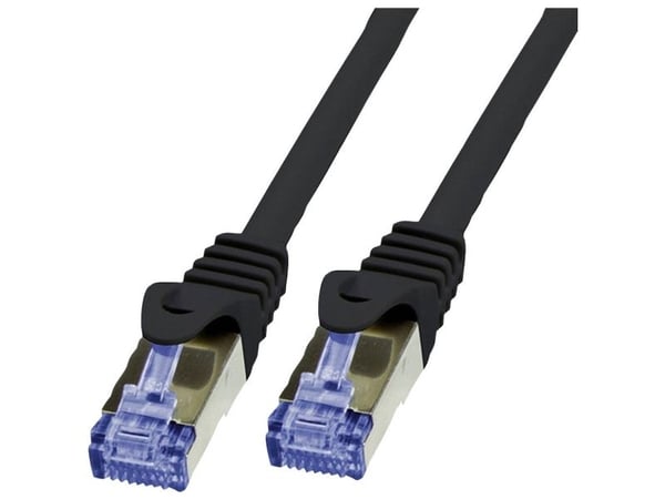 VALUE 21.99.0722, 50 m, Cat6a, S/FTP (S-STP), RJ-45, RJ-45, Sort