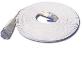 Slim Wirewin Wirewin Slim - patchkabel - RJ-45 (M) til RJ-45 (M) - 5 m - UTP - CAT 6 - skjermet, uten krok, flat - hvit (PKW-SLIM-KAT6 5.0 WS)