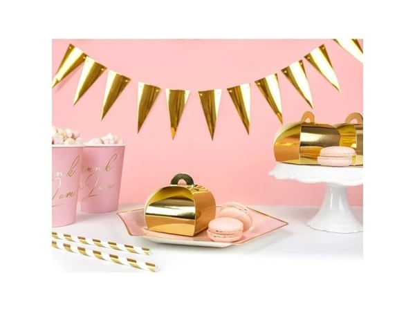 Party Deco Garland, Flagg, Gull, 2,15 m Universal