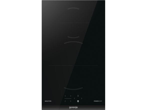 Gorenje G400 GI3201BC - Induksjonskomfyrtopp - 2 plater - Nisje - bredde: 28.3 cm - dybde: 49 cm - uten ramme, - med fasettert frontkant - svart