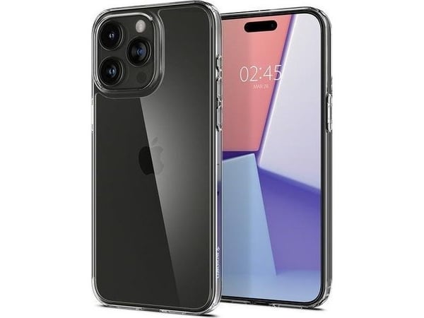 Spigen ACS06697, Suojus, Apple, iPhone 15 Pro, 15,5 cm (6.12"), Läpinäkyvä