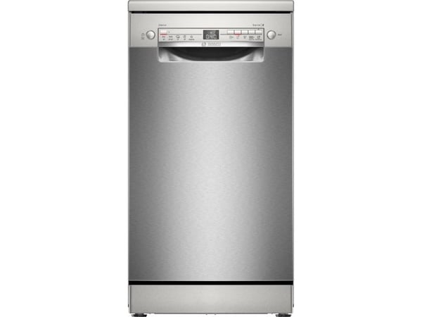 Bosch Serie 2 SPS2HKI42E, Frittstående, Slimline (45 cm), Rustfritt stål, Sølv, Knapper, 1,75 m