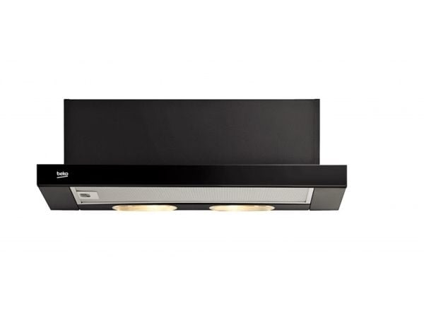 Beko CTB 6250 B - Huppu - teleskooppi - leveys: 59,8 cm - syvyys: 28 cm - poisto ja kierrätys - musta