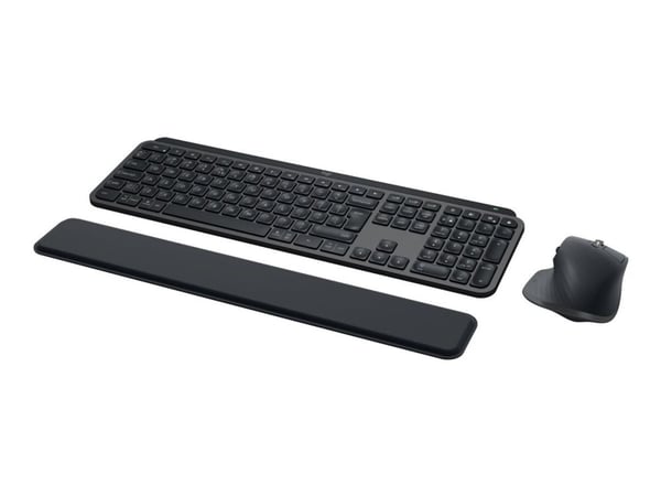 Logitech MX Keys S Combo - Tastatur- og mussett - bakbelysning - trådløs - Bluetooth LE - QWERTY - Portugisisk - tastsvitsj: Scissor-Key - grafitt ...