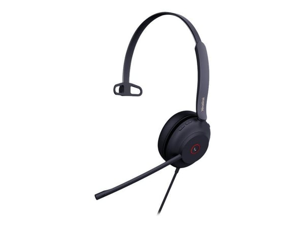 Yealink UH37 Mono - Hodesett - on-ear - kablet - USB - lydisolerende - svart - Certified for Microsoft Teams