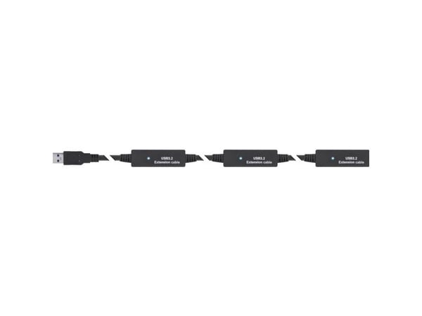 InLine 35655B, 10 m, USB A, USB C, USB 3.2 Gen 1 (3.1 Gen 1), 5 Gbit/sek, svart