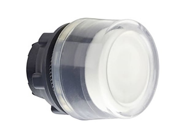 Schneider Electric ZB5, Knapp, Vit, Not compatible with legend holder, IP66, IK03, Klass II