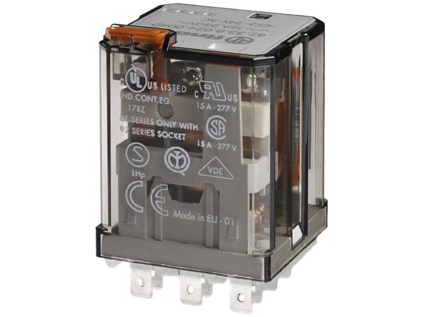 Finder 62.33.9.048.4300 Plug-in rele 48 V/DC 16 A 3 x kytkin 1 kpl
