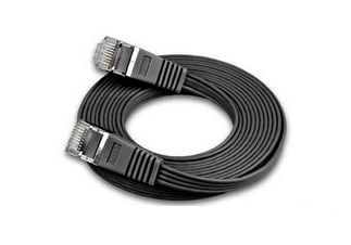 Slim Wirewin Wirewin Slim - patchkabel - RJ-45 (M) til RJ-45 (M) - 1,5 m - STP - CAT 6 - skjermet, flat - svart (PKW-STP-SLIM-KAT6 1,5 SW)
