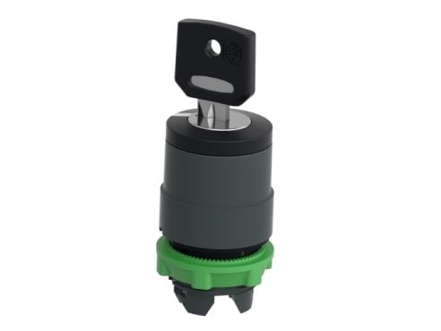 Schneider Electric ZB5, Nappi, Musta, IP66, IK06, Luokan II, 57 g