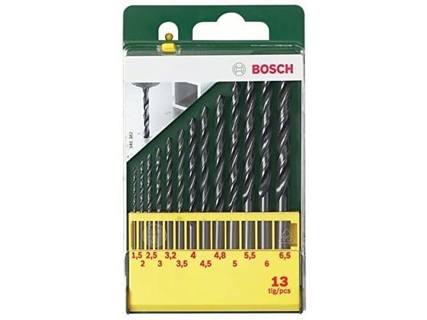 Bosch HSS-R, DIN 338 - Borsett - for metall - 13 deler