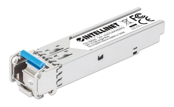 Intellinet 508582, valokuitu, 1000 Mbit/s, SFP, LC, 9/125 µm, BX-U