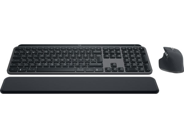Logitech MX Keys S Combo - Tastatur- og mussett - bakbelysning - trådløs - Bluetooth LE - QWERTY - Portugisisk - tastsvitsj: Scissor-Key - grafitt ...