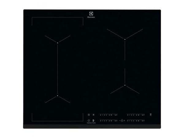 Electrolux EIV63443 - Induksjonskomfyrtopp - 4 plater - Nisje - bredde: 56 cm - dybde: 49 cm - med avfaset front - svart