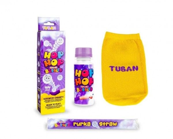 TUBAN Hop Hop for å sprette bobler i en pappeske